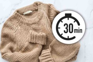 Maglione e timer 30 minuti