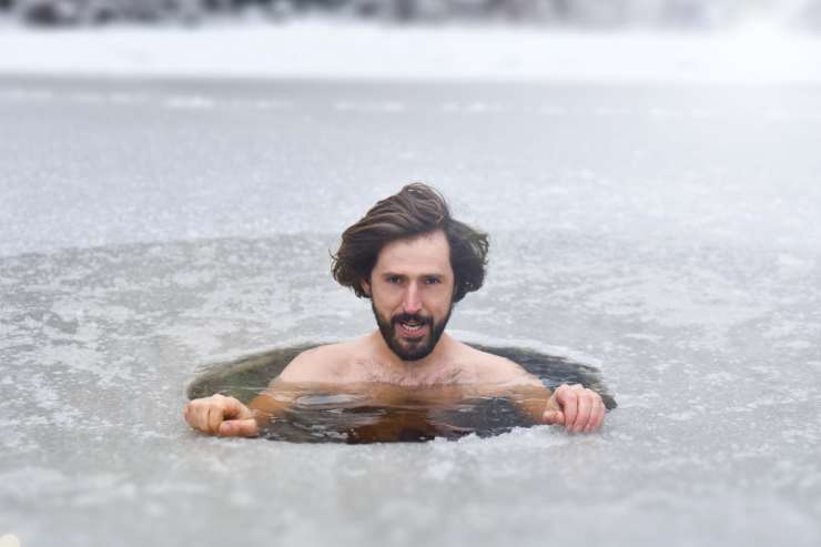 bagno in acqua gelata