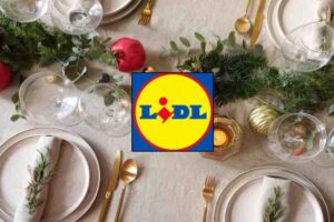 Logo Lidl tavola Natale