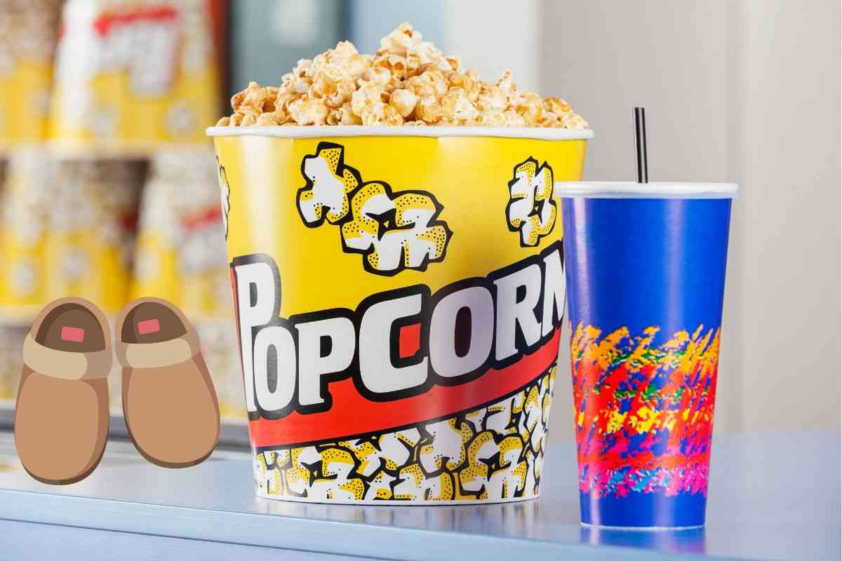 Popcorn bibita pantofole 